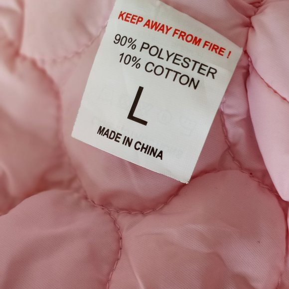 Dog Coat Pastel Pink Plaid NWOT Size M Reversible to Solid Pastel Pink - Picture 6 of 11